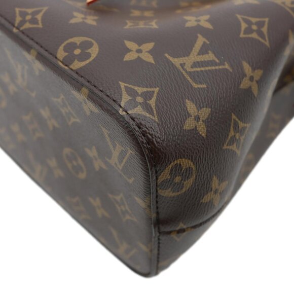 Louis Vuitton Neonoe BB Monogram Shearling Trimmed Bucket Bag Brown - Picture 5 of 9